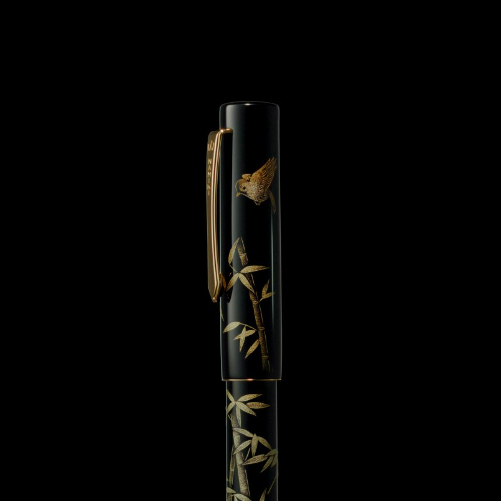 Namiki Yukari Chinkin Bamboo and Sparrow Fountain pen