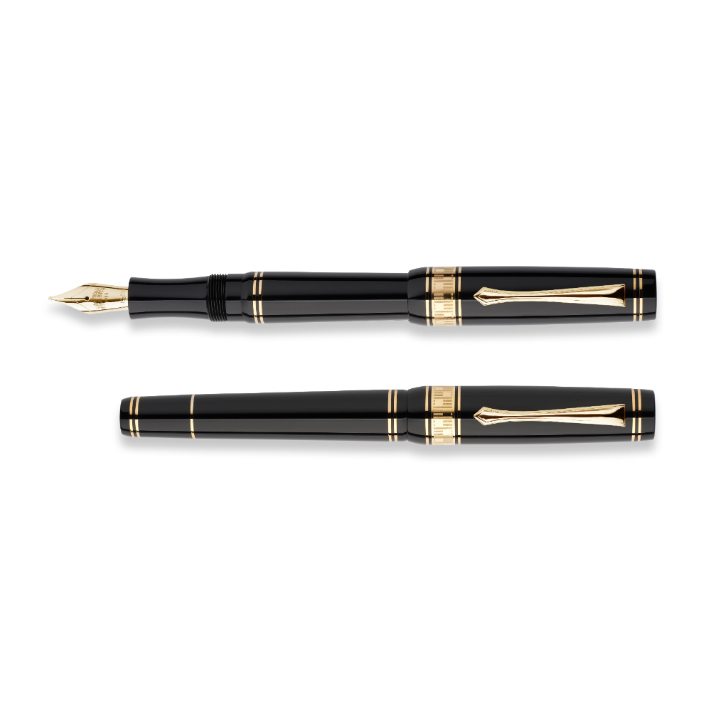 Nettuno 1911 Superba Glossy Black Füllfederhalter