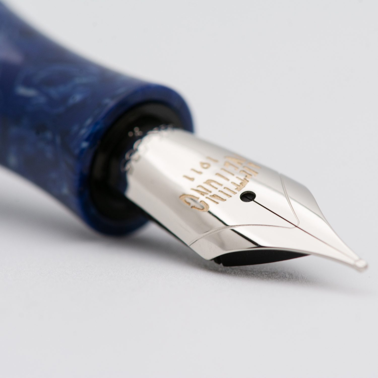 Nettuno 1911 Superba Sapphire Celluloid LE ST Caneta de Tinta Permanente