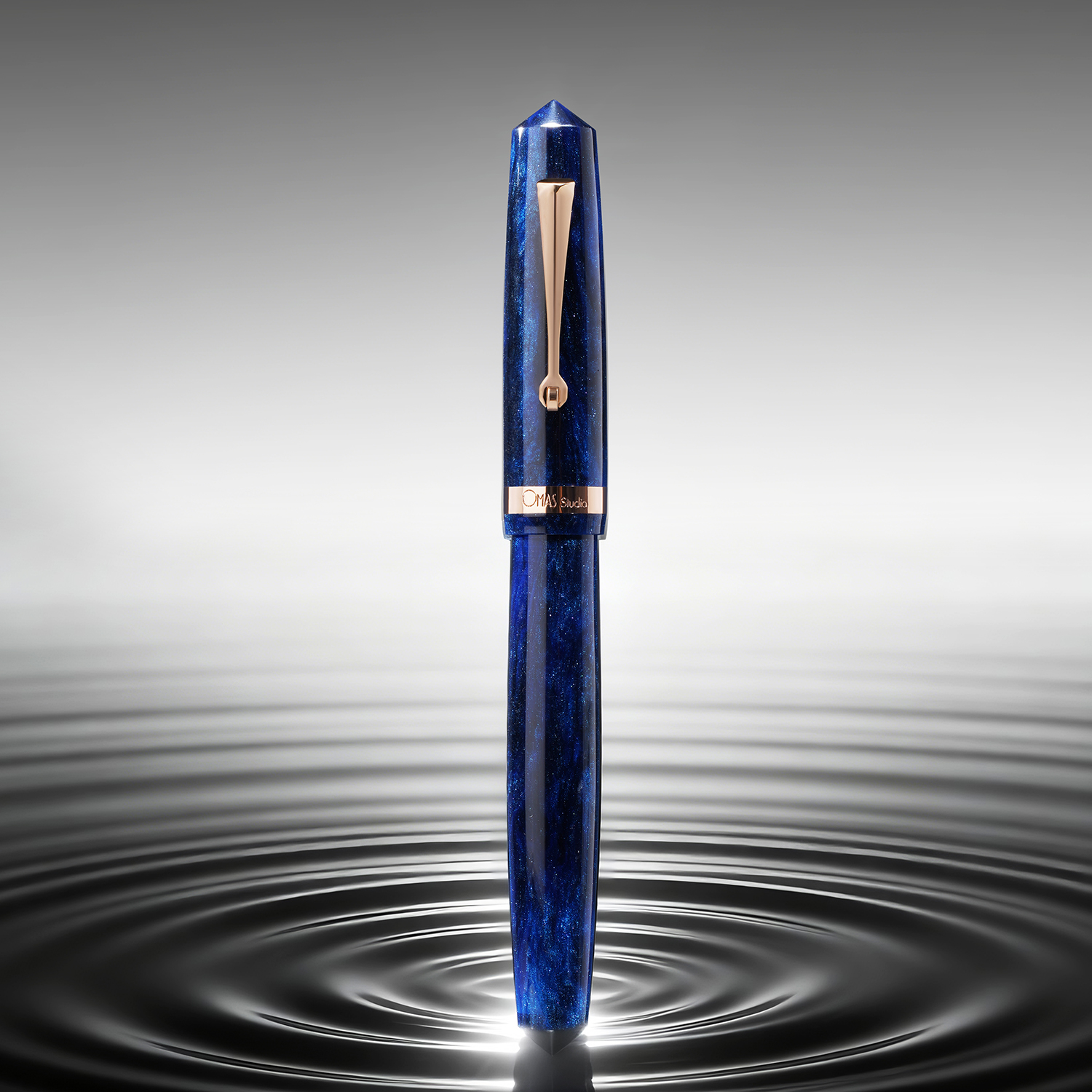 Omas Studio Azzurro Diamante RGT Caneta de tinta permanente