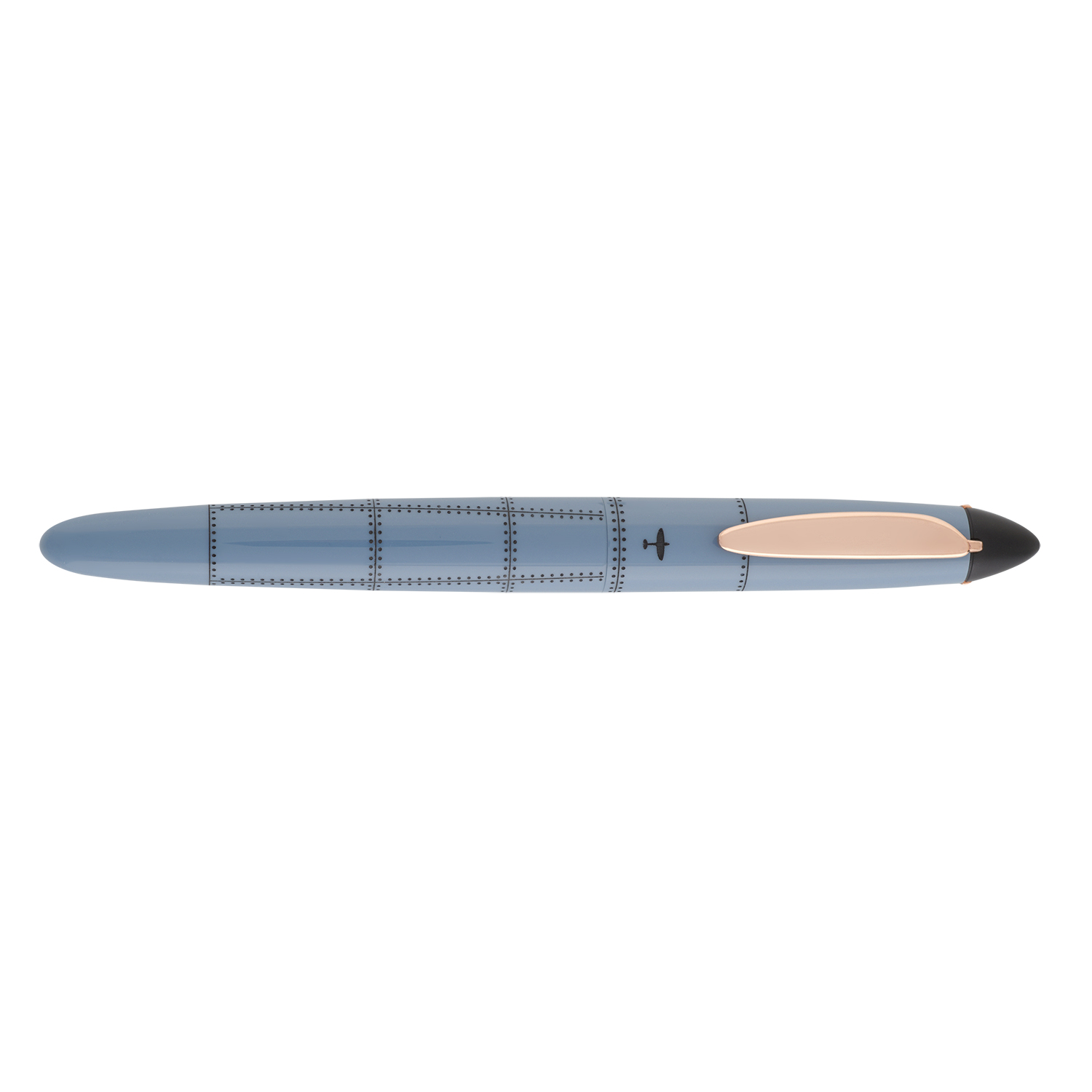 Onoto Aviator Air Force Blue with Black Engraving Fountain pen