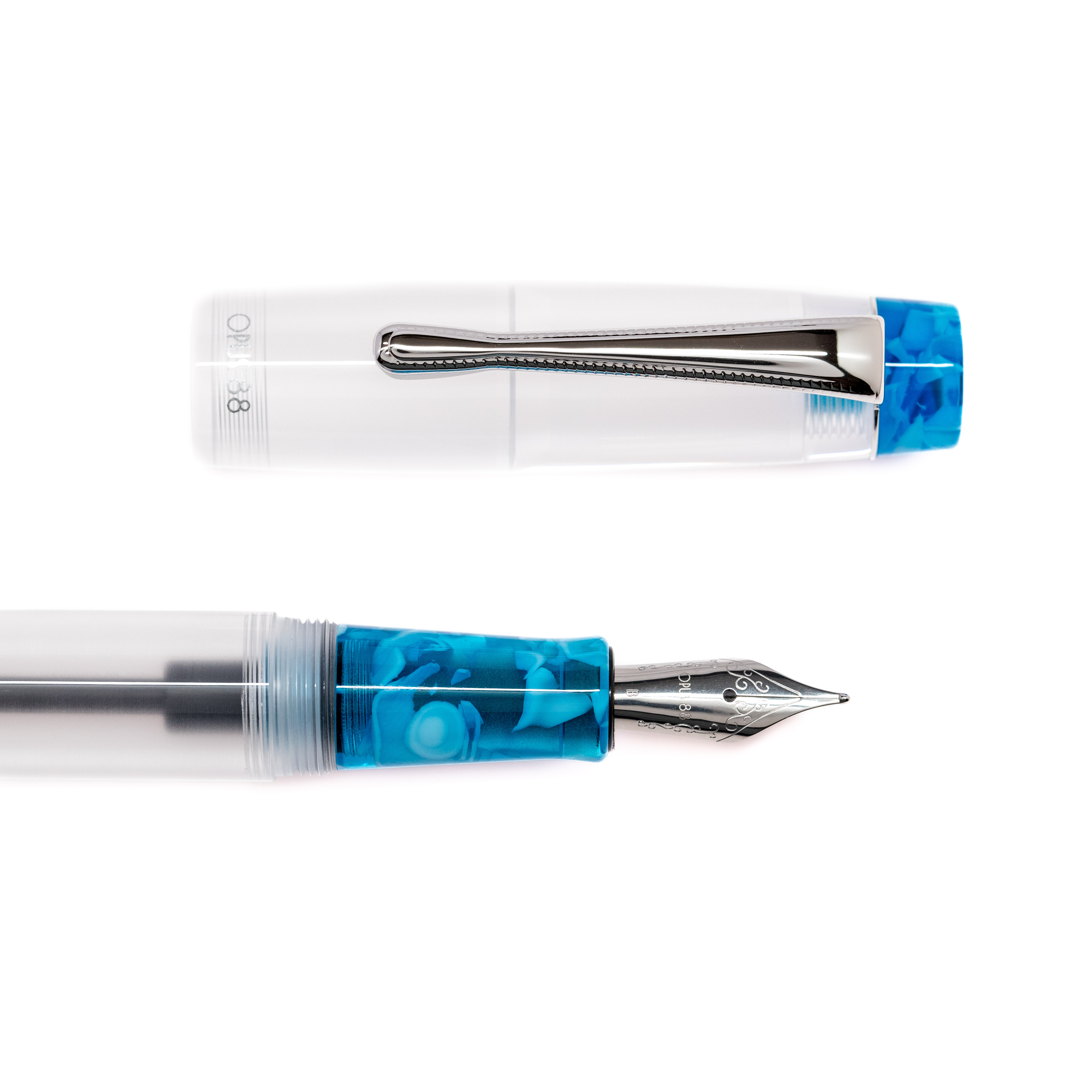 Opus 88 Koloro Demonstrator Light Blue Fountain pen