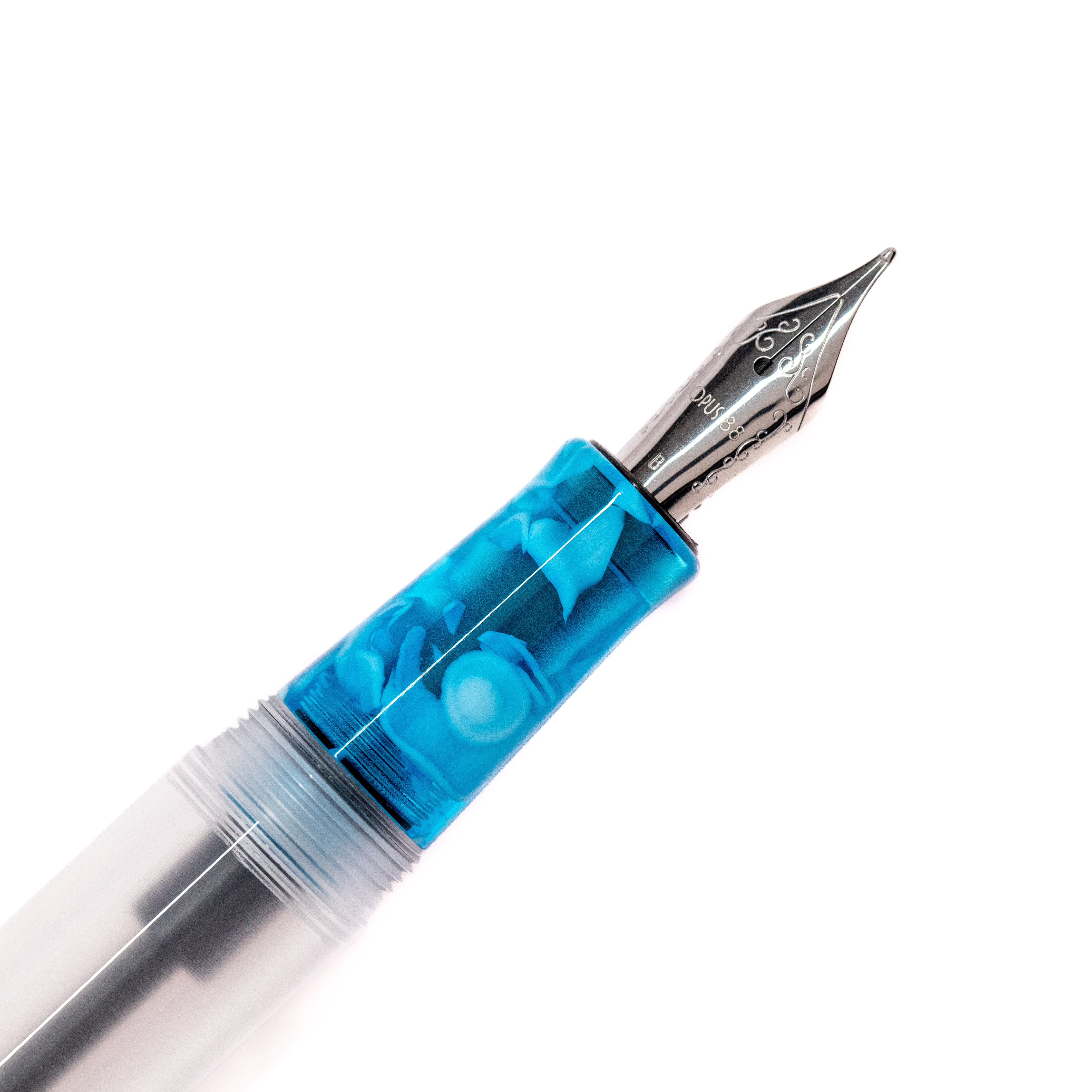 Opus 88 Koloro Demonstrator Light Blue Fountain pen