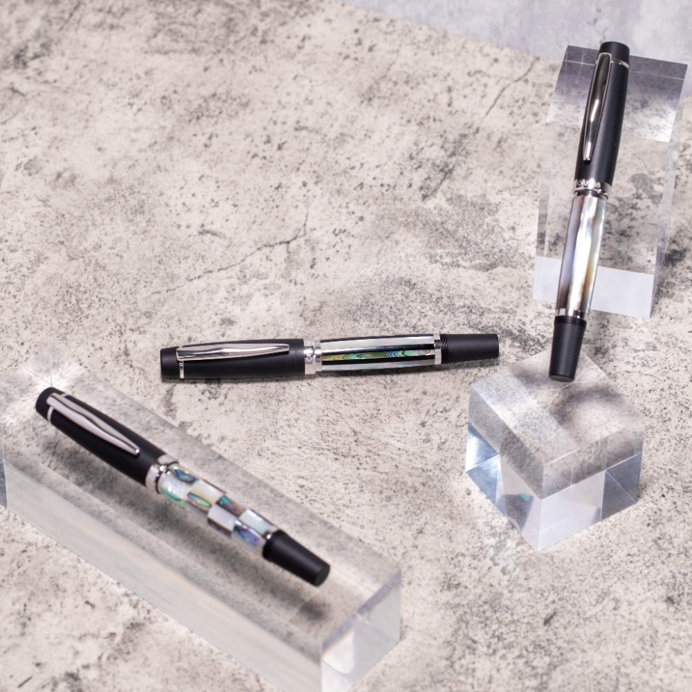 Opus 88 Premium Shell Check Fountain pen