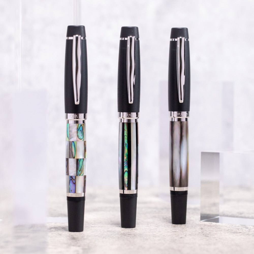 Opus 88 Premium Shell Check Fountain pen