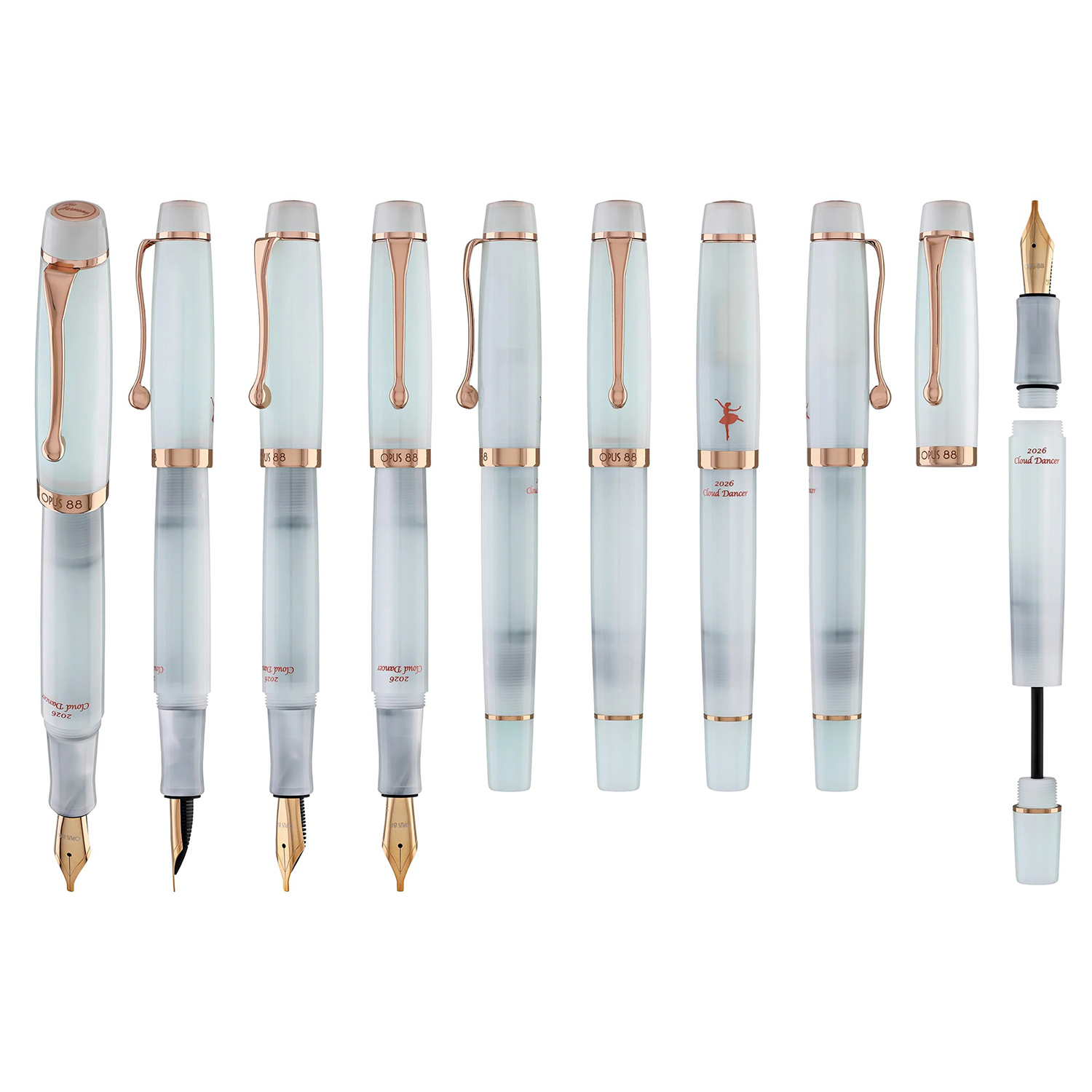 Opus 88 Harmony Cloud Dancer RGT Fountain pen