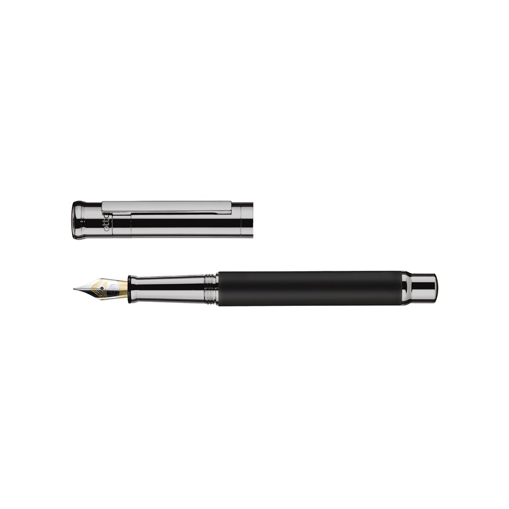 Otto Hutt Design 04 Black Shiny Plumo Estilográfica