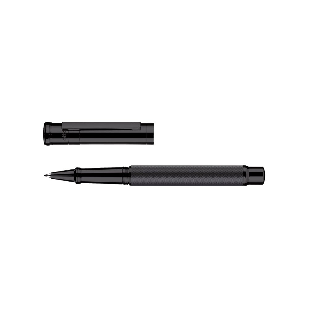 Otto Hutt Design 04 Checkered Black Matte PVD Rollerball