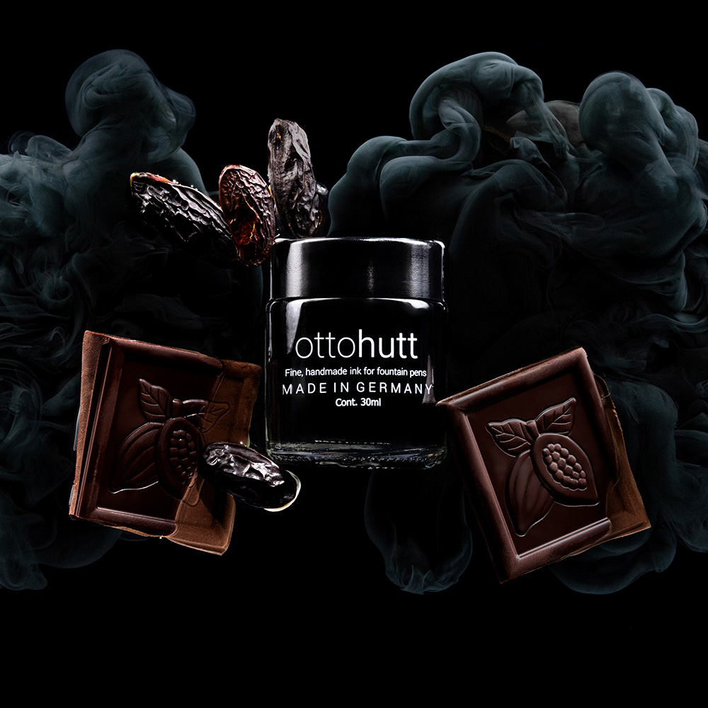 Otto Hutt Design Scented Ink Black Night Dark Chocolate Ink Bottle