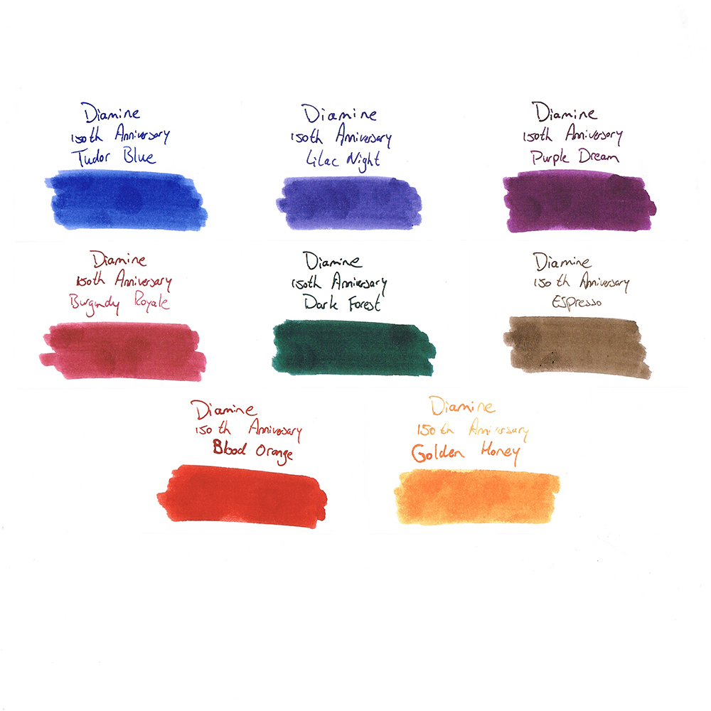 Diamine 150 Anniversary Ink - Ink Bottle (16 colors)
