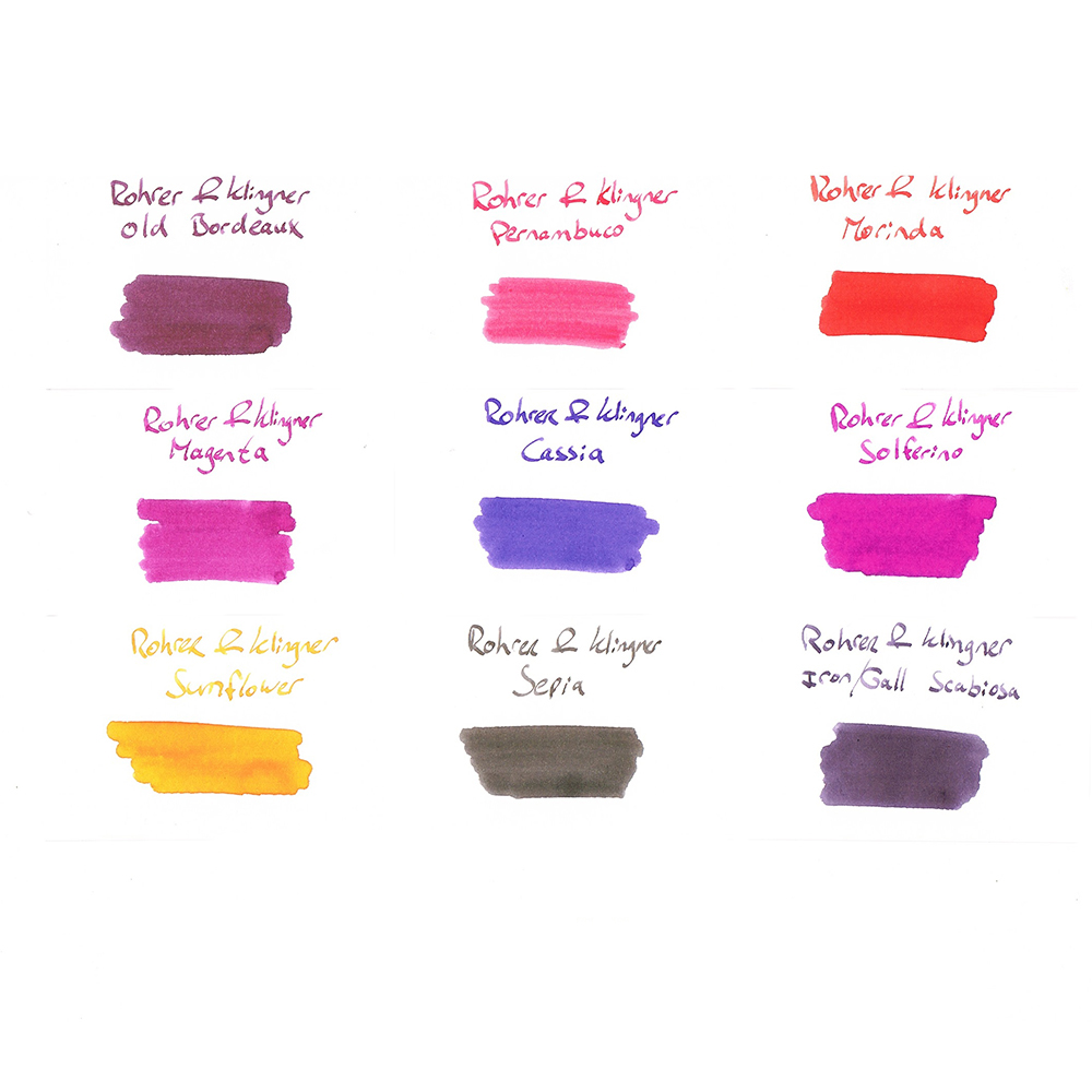 Rohrer & Klingner Inkt - Inktpot (18 kleuren)