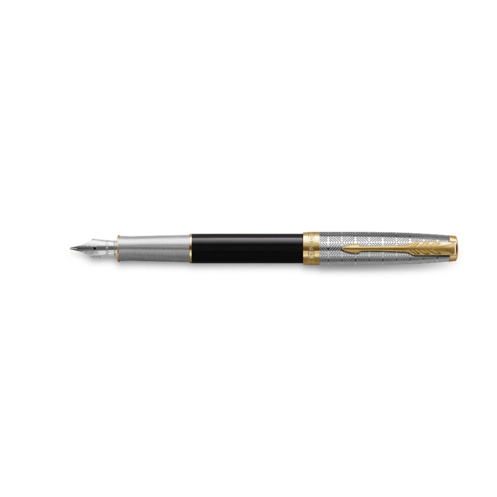 Parker Sonnet Metal & Black GT Fountain pen