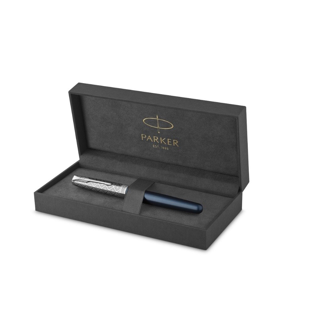 Parker Sonnet Metal & Blue Fountain pen