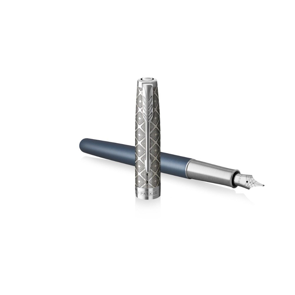 Parker Sonnet Metal & Blue Fountain pen