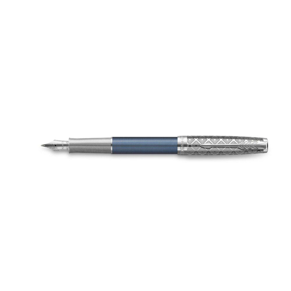 Parker Sonnet Metal & Blue Fountain pen