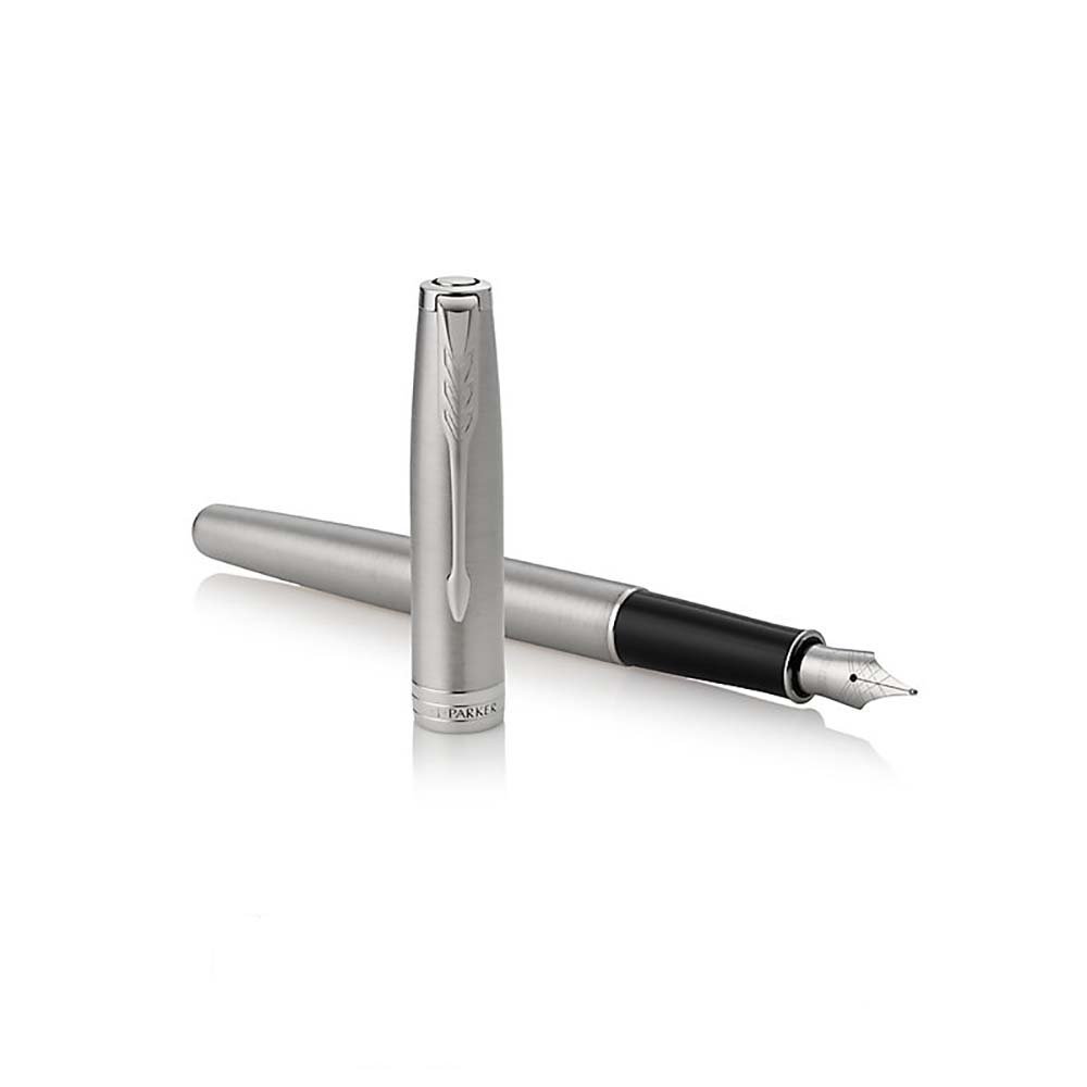 Parker Sonnet Stainless Steel CT Caneta de Tinta Permanente