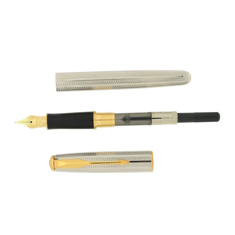 Parker Sonnet Cascade Silver GT Plumo Estilográfica