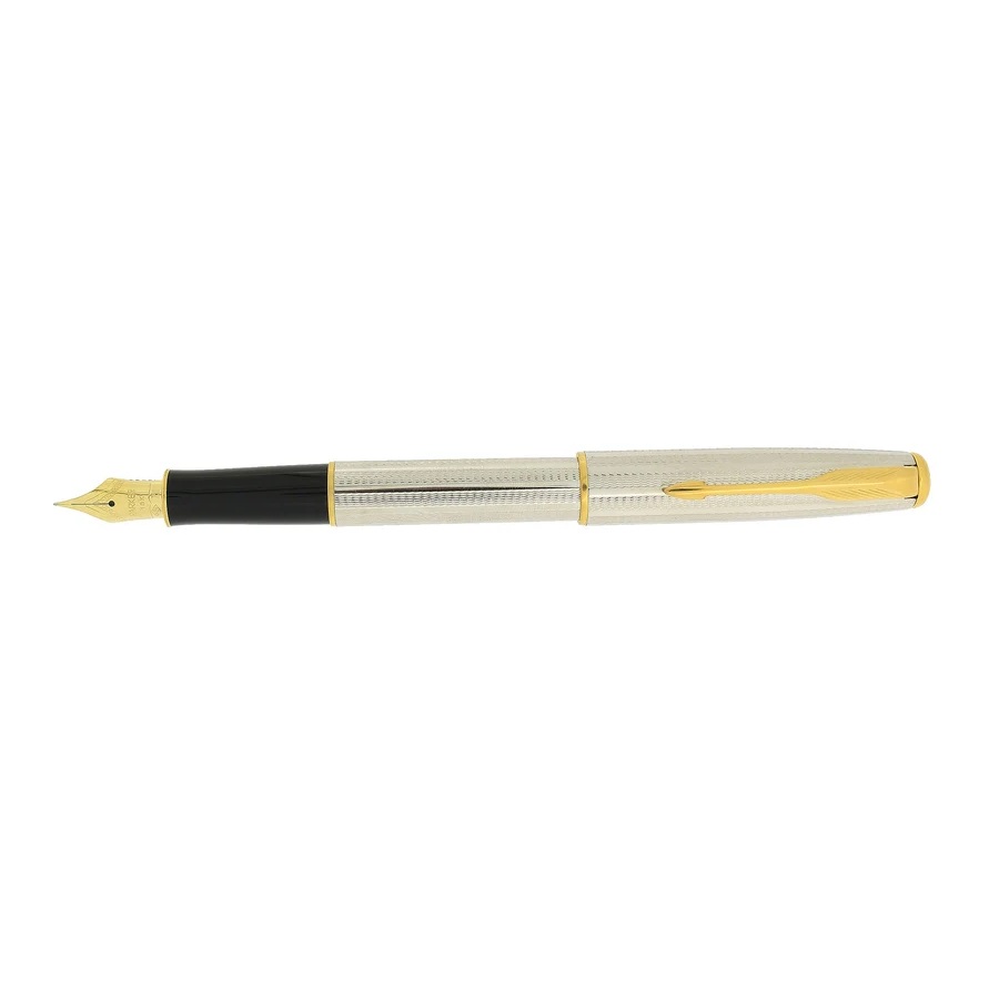 Parker Sonnet Cascade Silver GT Plumo Estilográfica