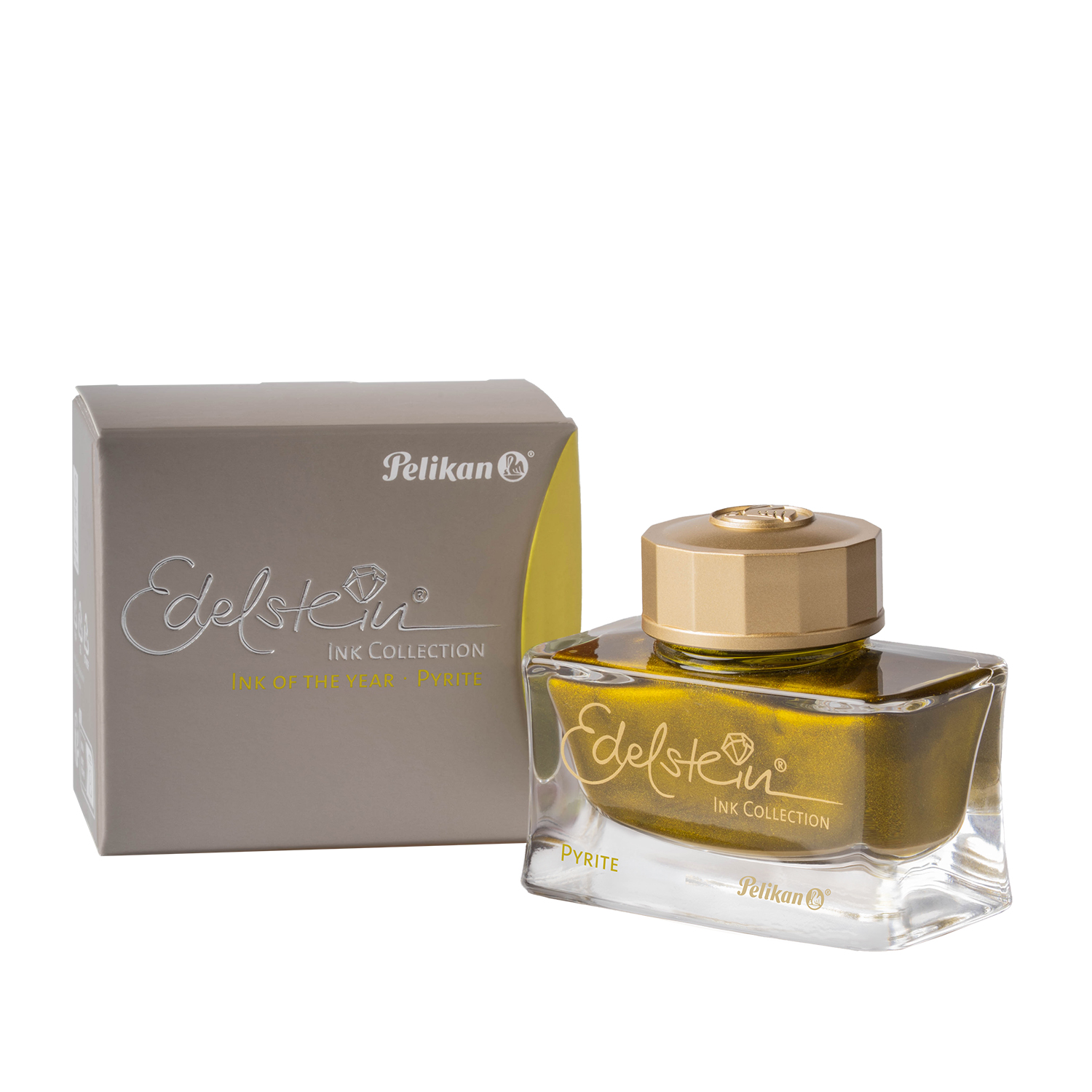 Pelikan Edelstein Ink of the Year 2026 Pyrite Ink Bottle