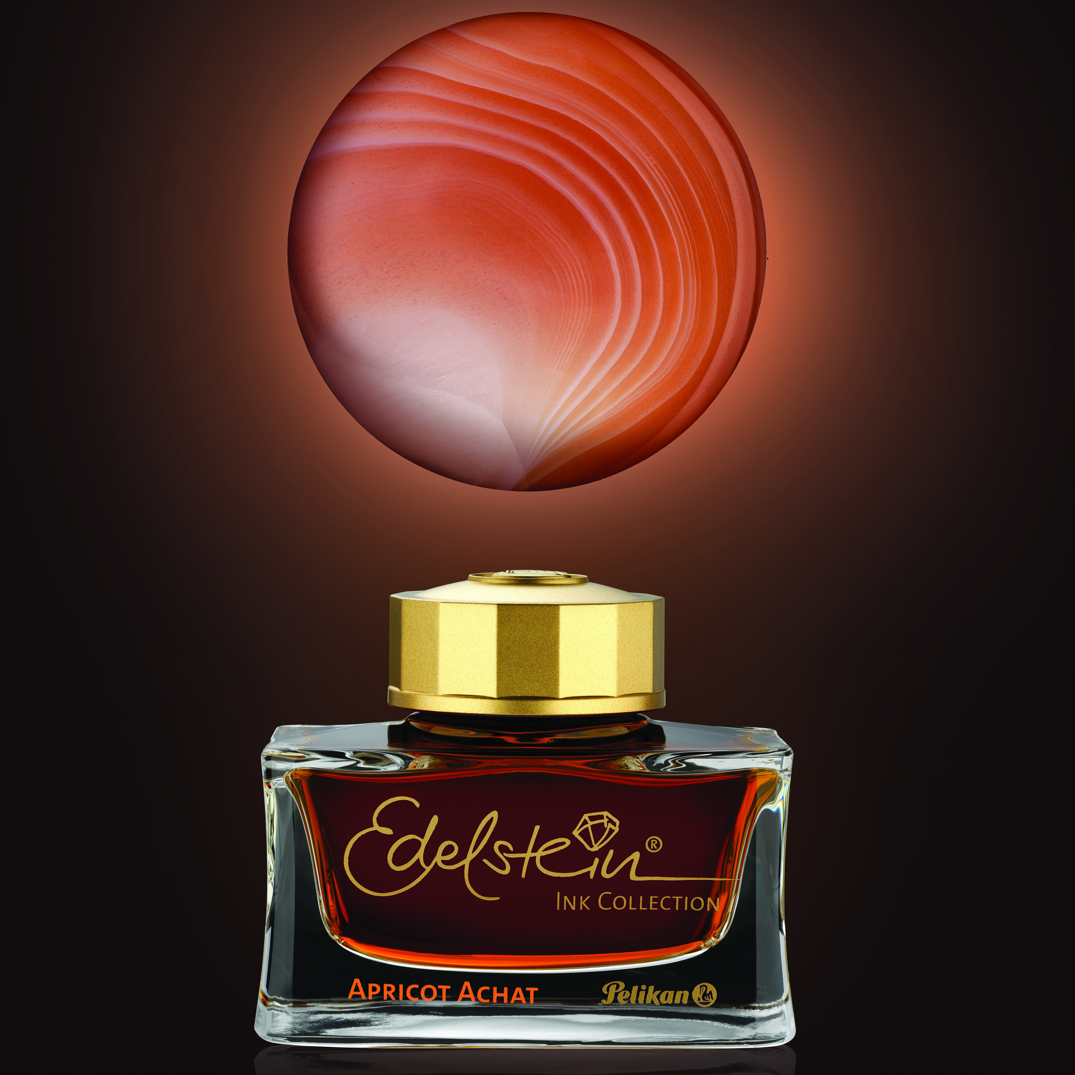Pelikan Edelstein Ink of the Year 2025 Apricot Achat Botella de Tinta