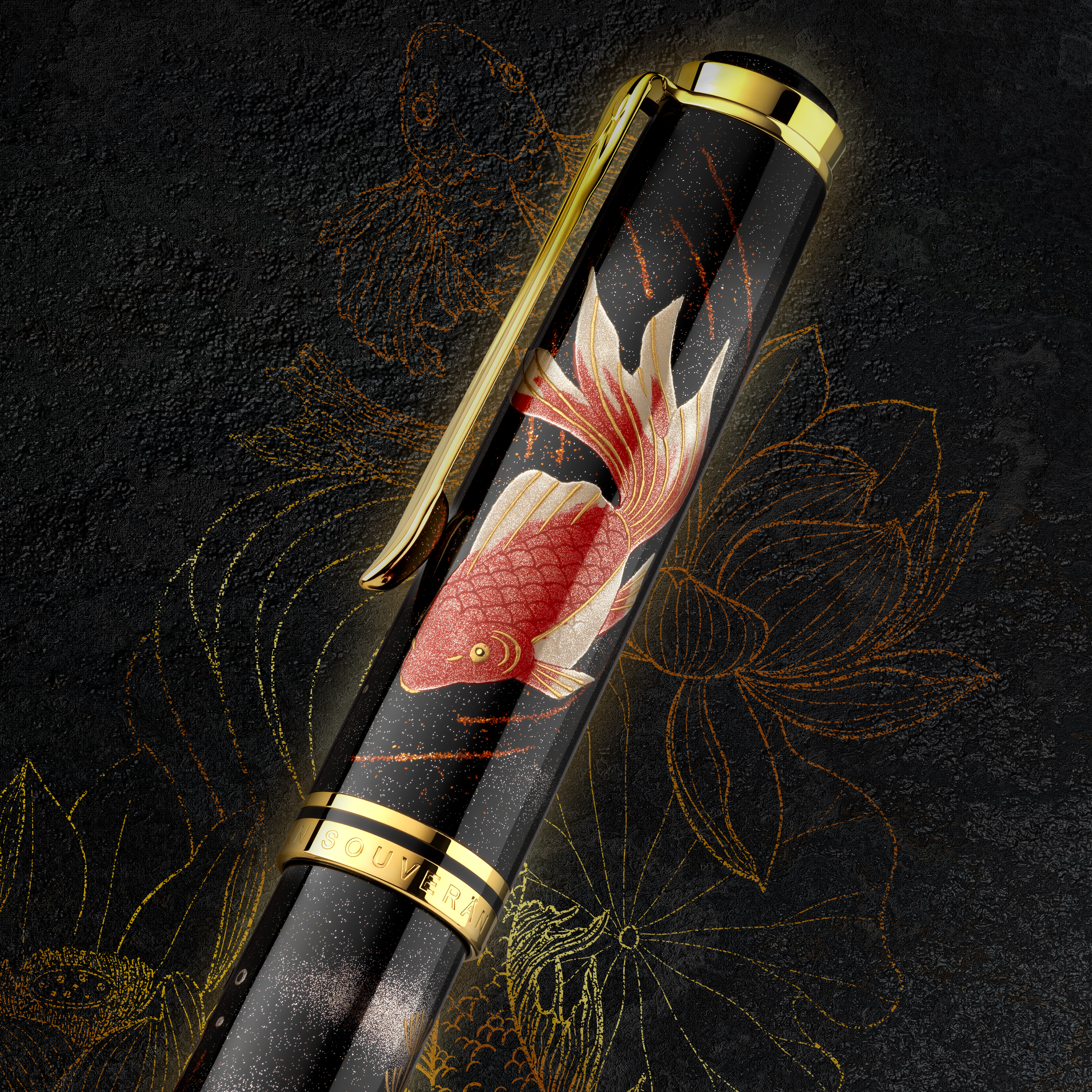 Pelikan Souverän M1000 Pelikan Maki-e Goldfish LE Vulpen