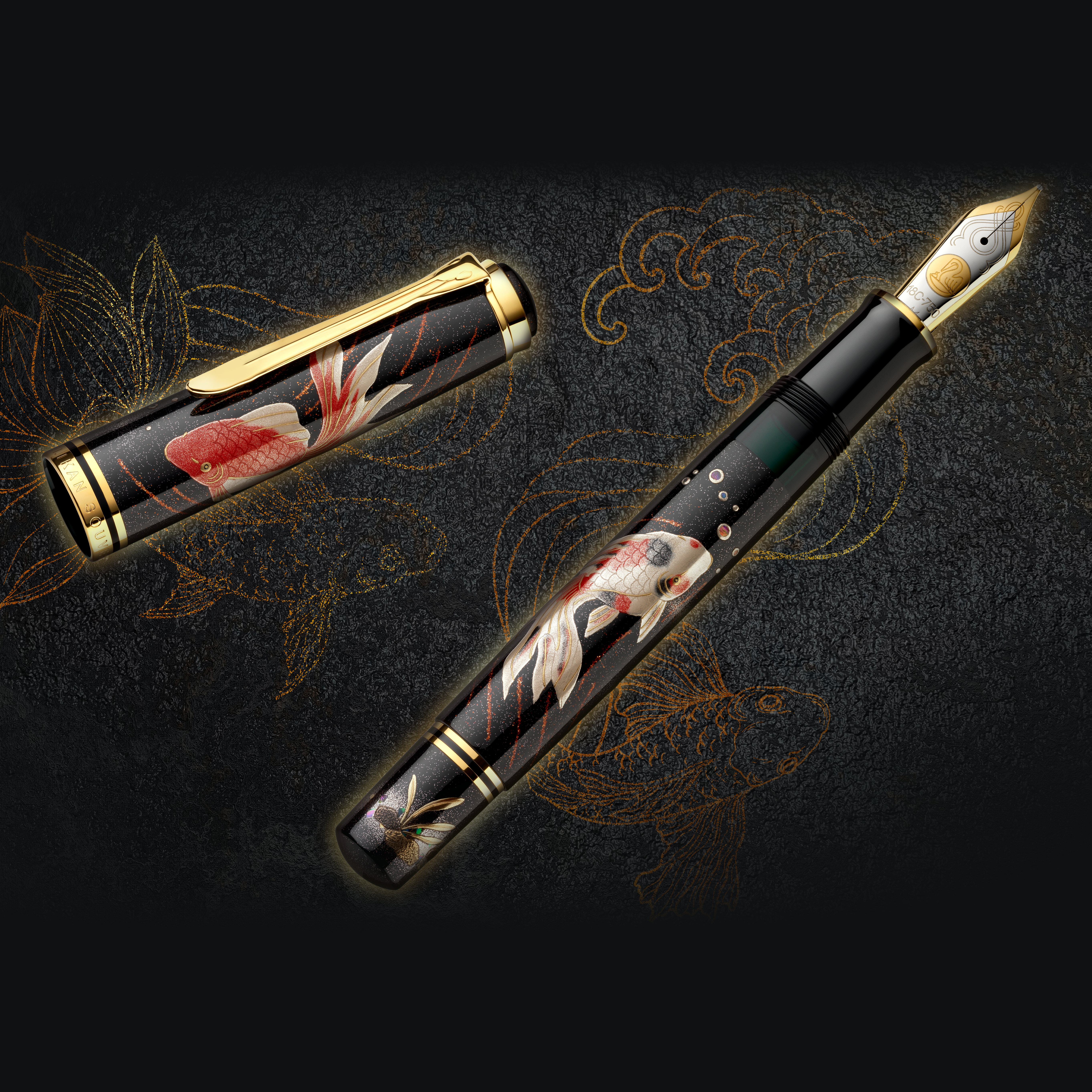 Pelikan Souverän M1000 Pelikan Maki-e Goldfish LE Vulpen