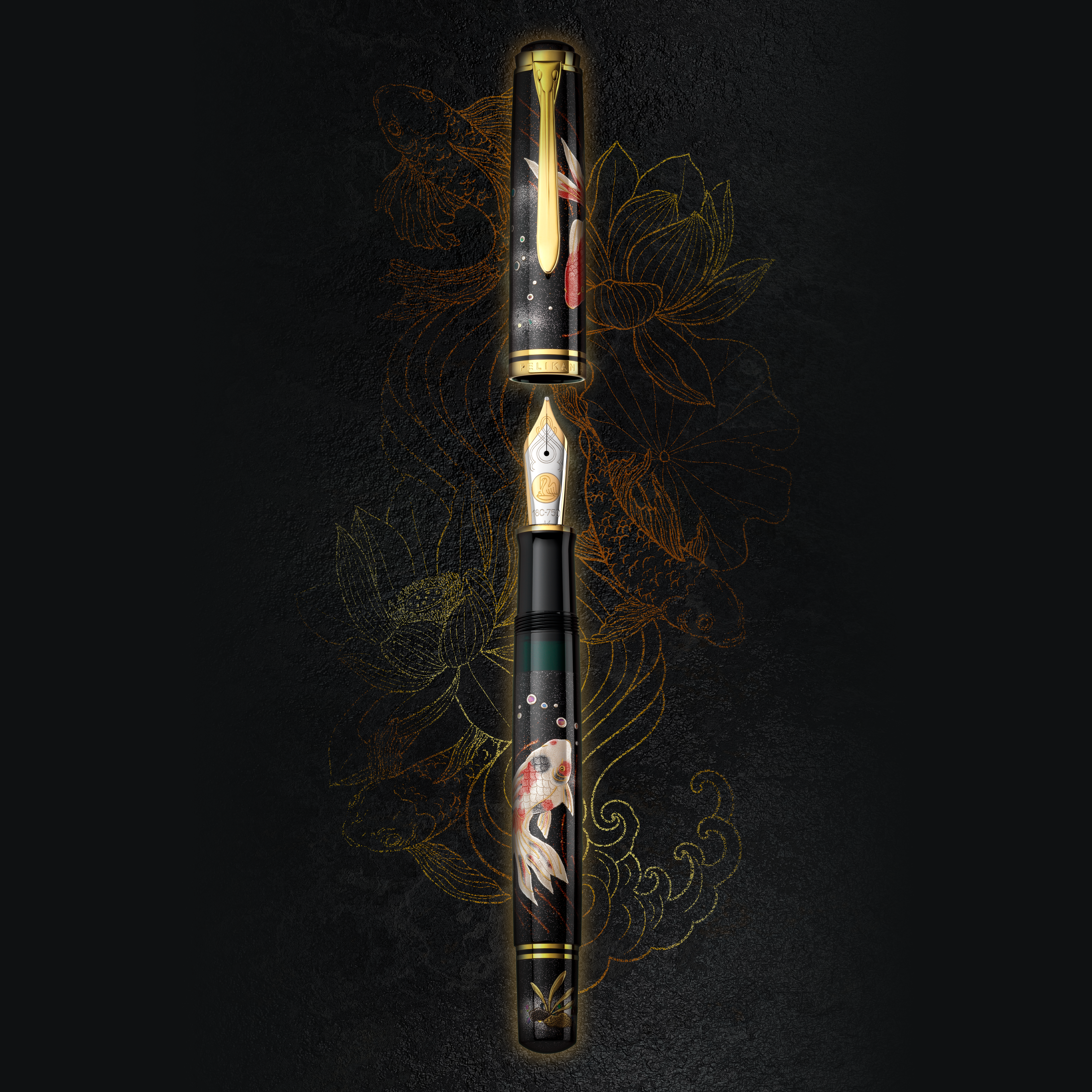 Pelikan Souverän M1000 Pelikan Maki-e Goldfish LE Vulpen