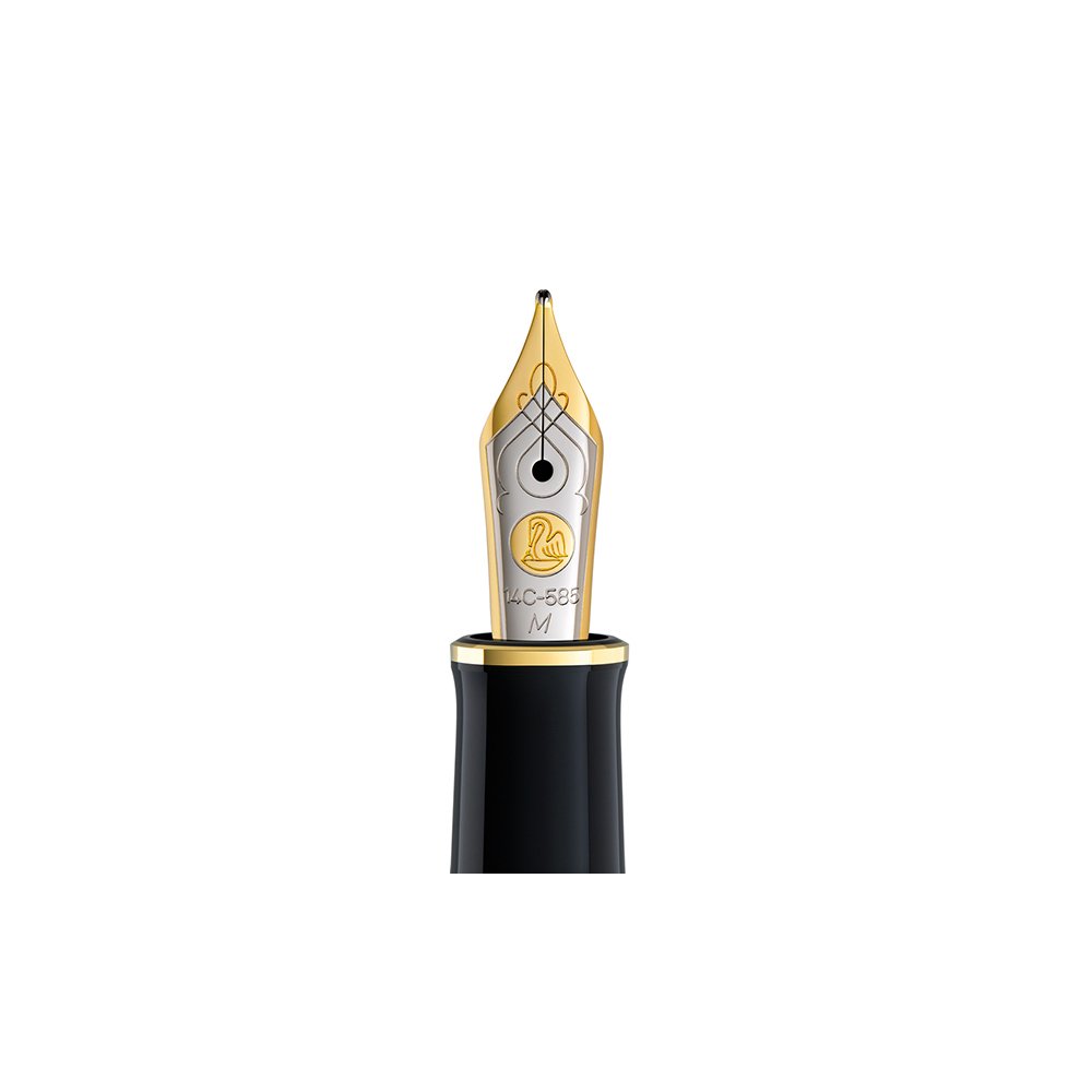 Pelikan M400 or 14 carats, plume bicolore