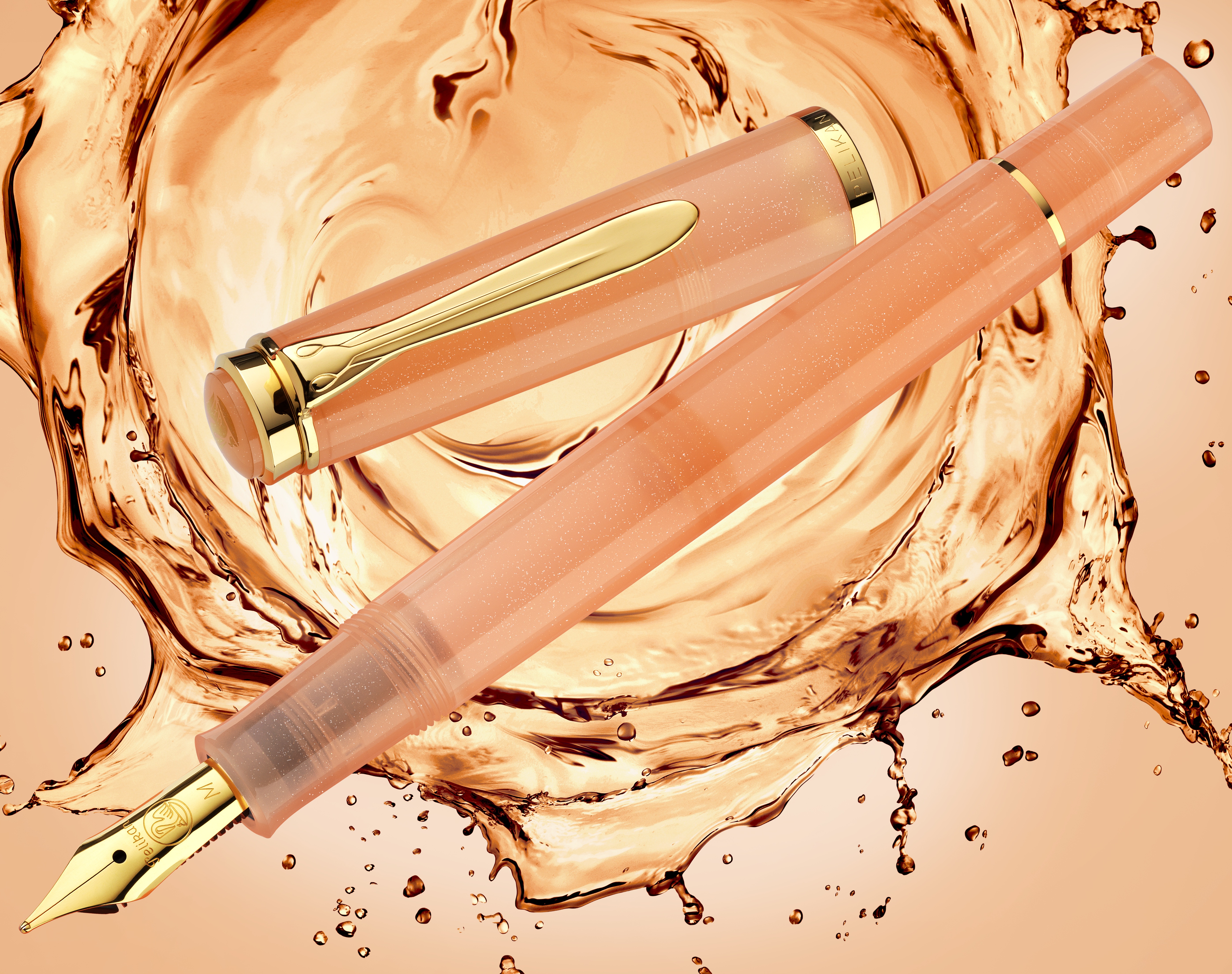 Pelikan Classic M200 Apricot Achat Special Edition Fountain pen