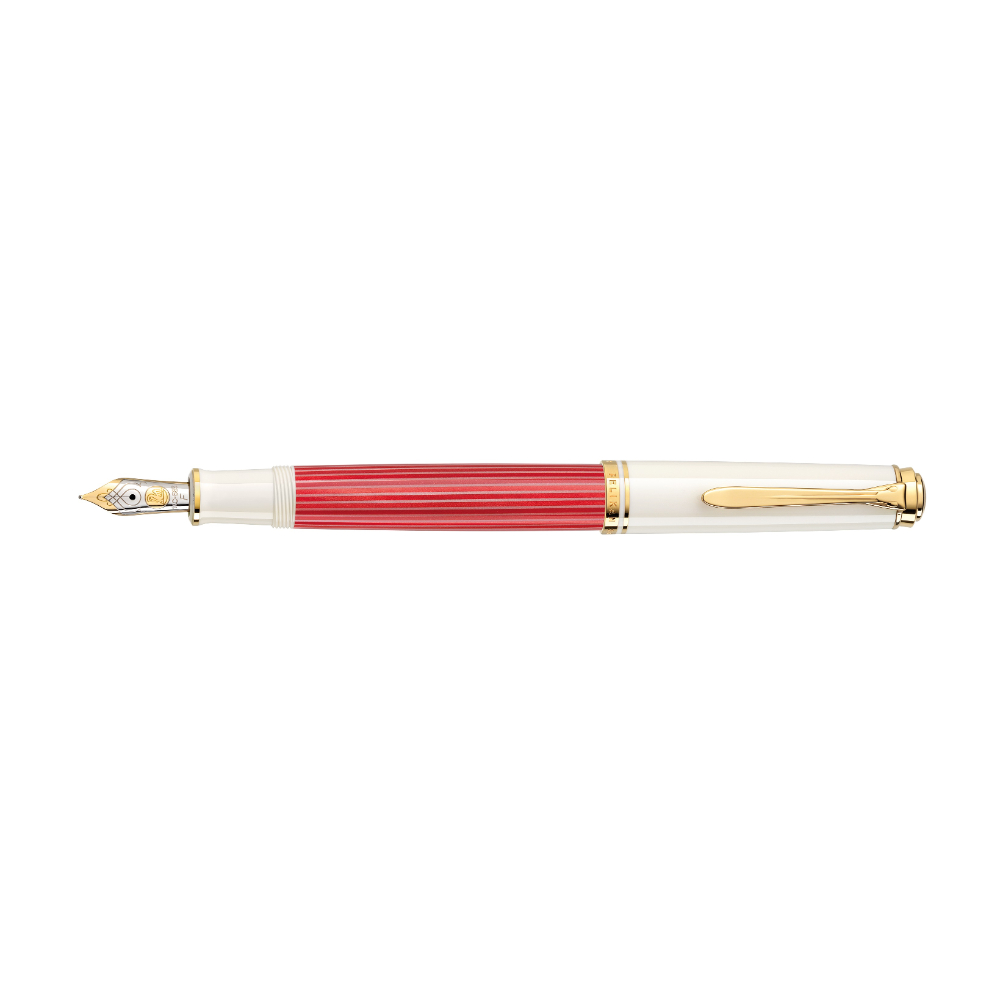 Pelikan Souverän M600 Red-White Vulpen