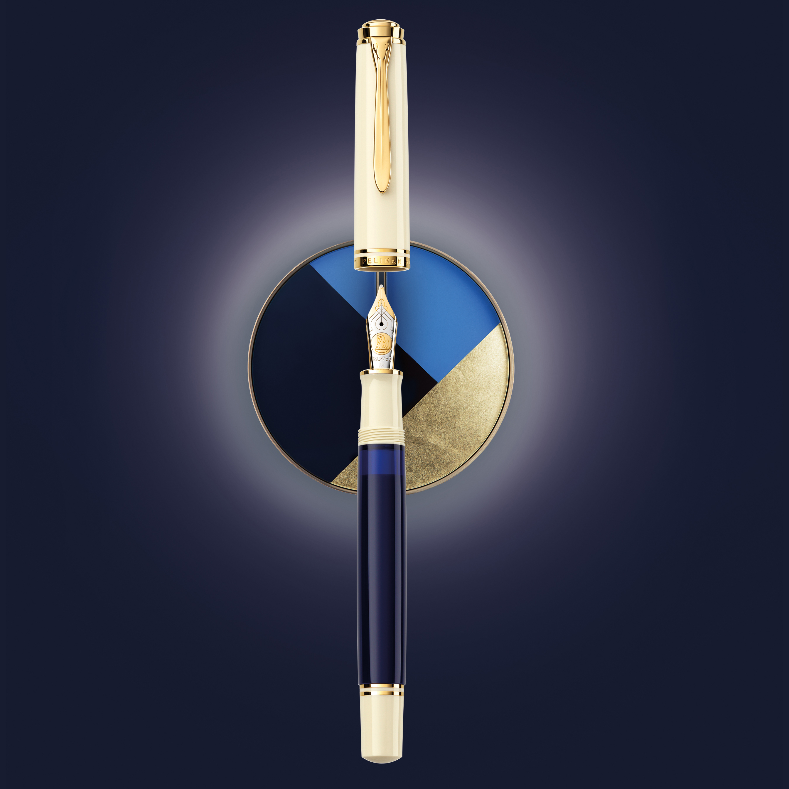 Pelikan Souverän M800 Cream Blue Fountain pen