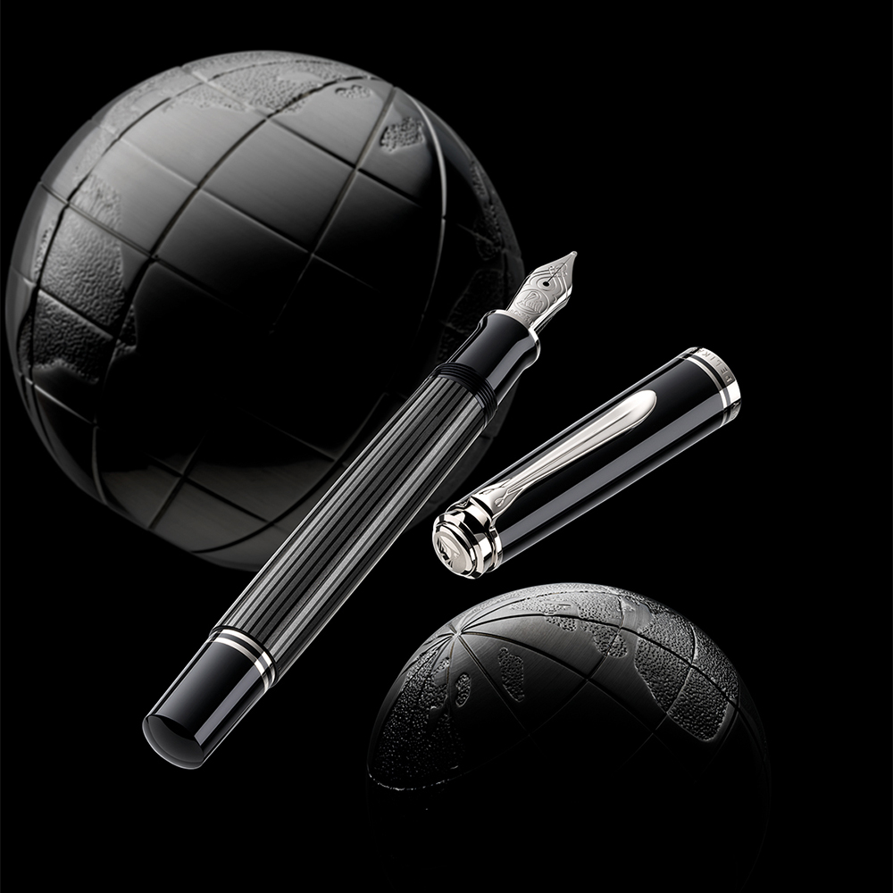 Pelikan Souverän M605 Black/Anthracite Stresemann Caneta de Tinta Permanente