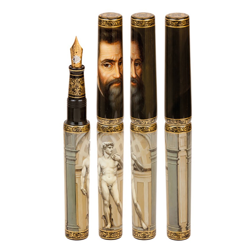 Phoenix Lacquer Art Great Masters Michelangelo Fountain pen