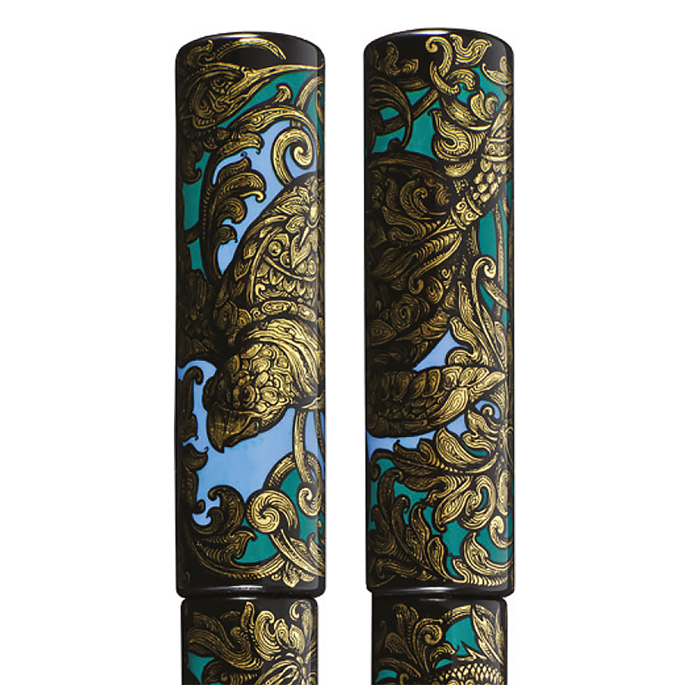 Phoenix Lacquer Art Ornaments Golden Turtle Vulpen