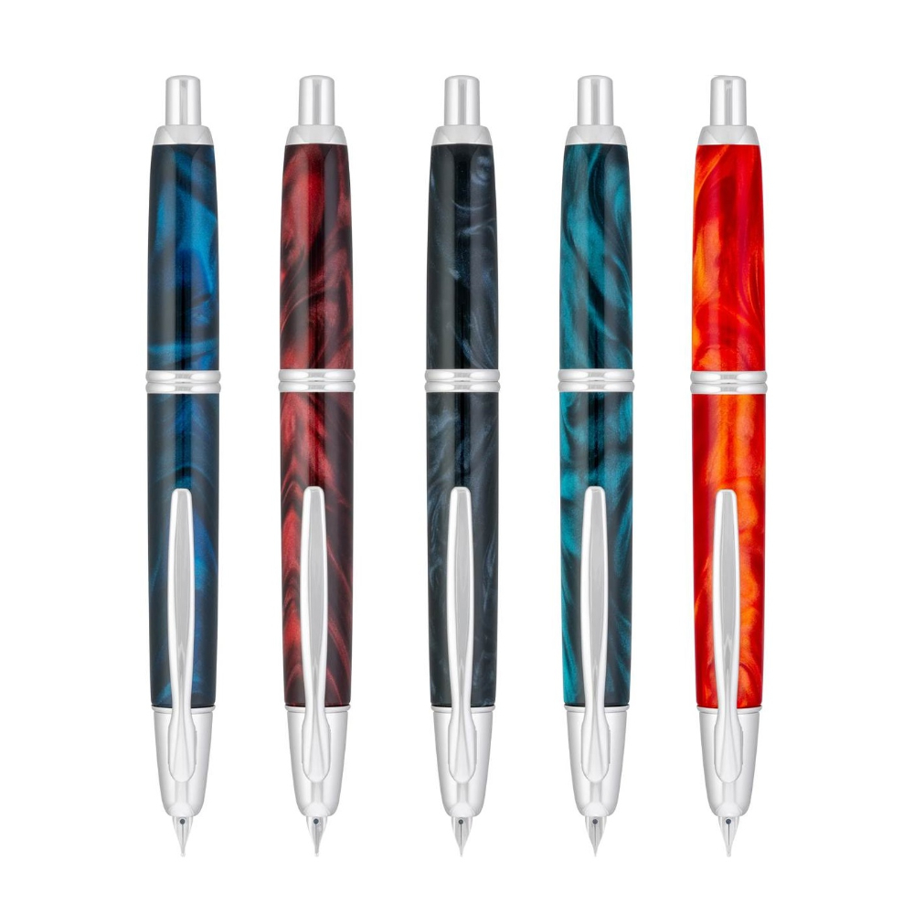 Pilot Capless Marble Black Fountain Pen