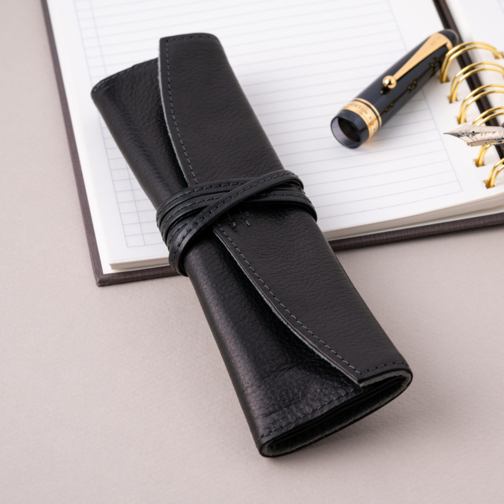 Pilot Leather Pen Case Long Size Black (Single)