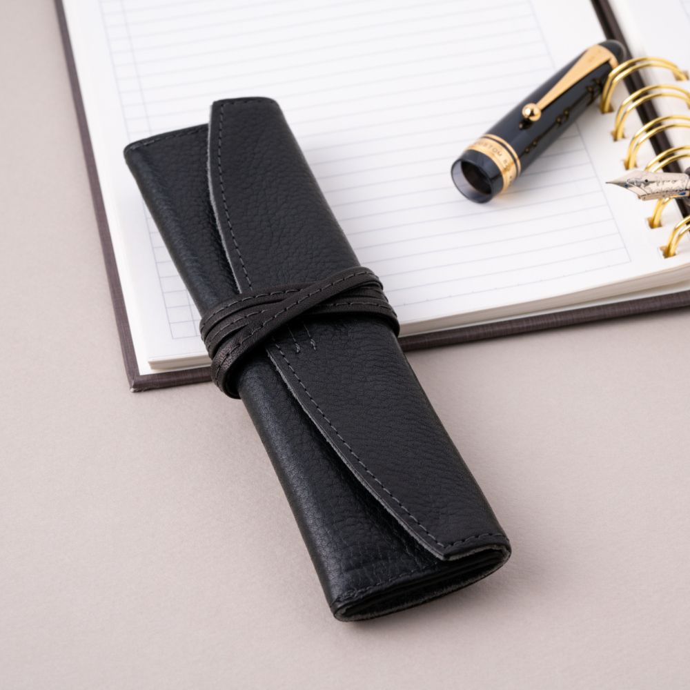 Pilot Leather Pen Case Black (Single)
