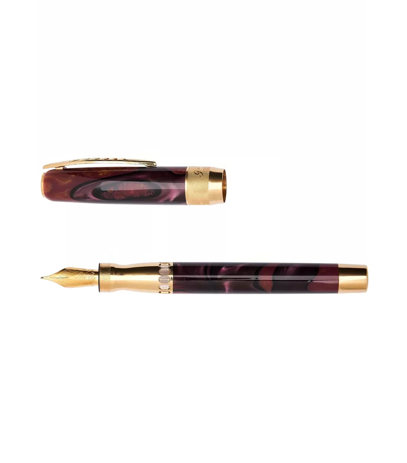 Pineider La Grande Bellezza Rock Wine Red GT Stylo Plume