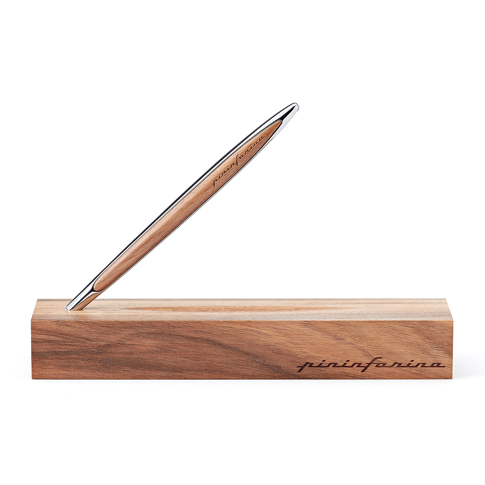 Pininfarina Cambiano Walnut Chrome Bolígrafo