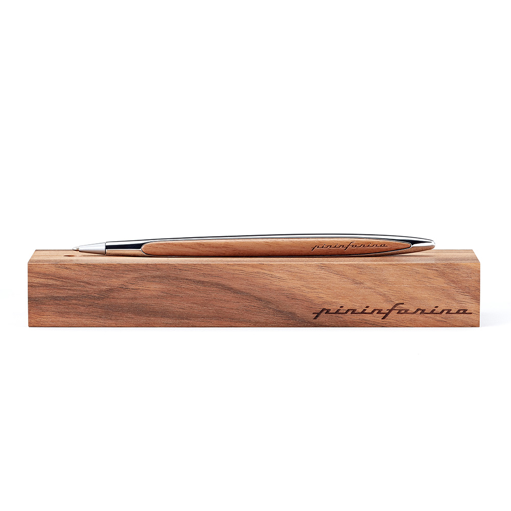 Pininfarina Cambiano Walnut Chrome Bolígrafo