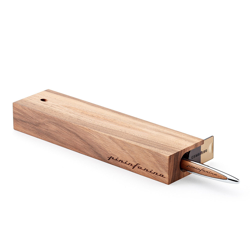 Pininfarina Cambiano Walnut Chrome Bolígrafo