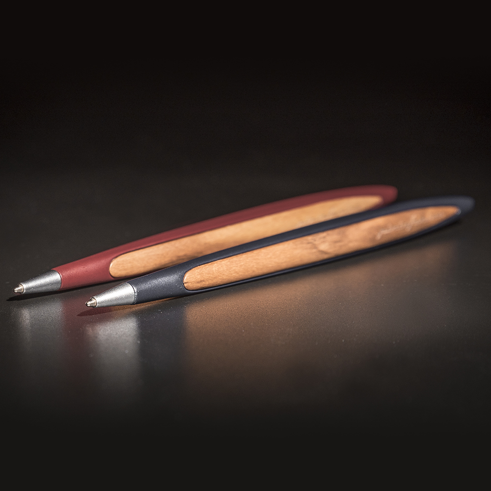 Pininfarina Cambiano Walnut Blue Ballpoint