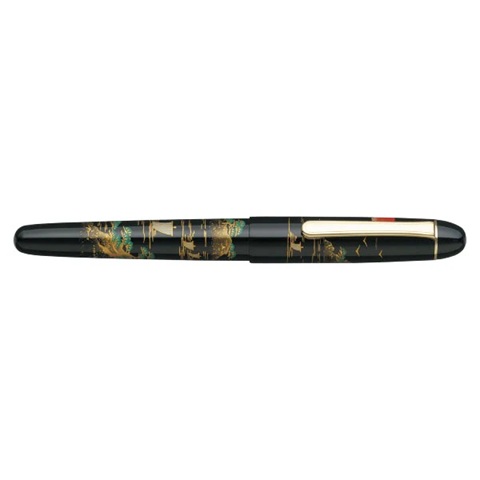 Platinum #3776 Century Kaga Hira Maki-e Sansui Vulpen