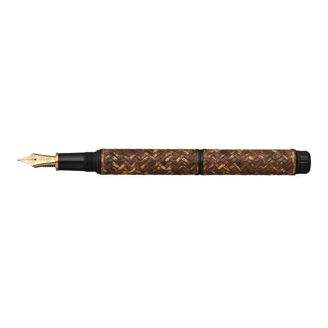Platinum Izumo Bamboo Weaving Yokoajiro Torafu Fountain pen