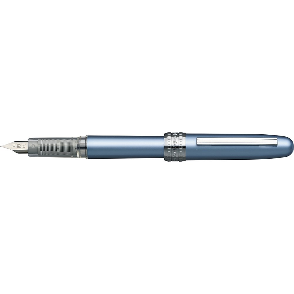Platinum Plaisir Frosty Blue Caneta de Tinta Permanente