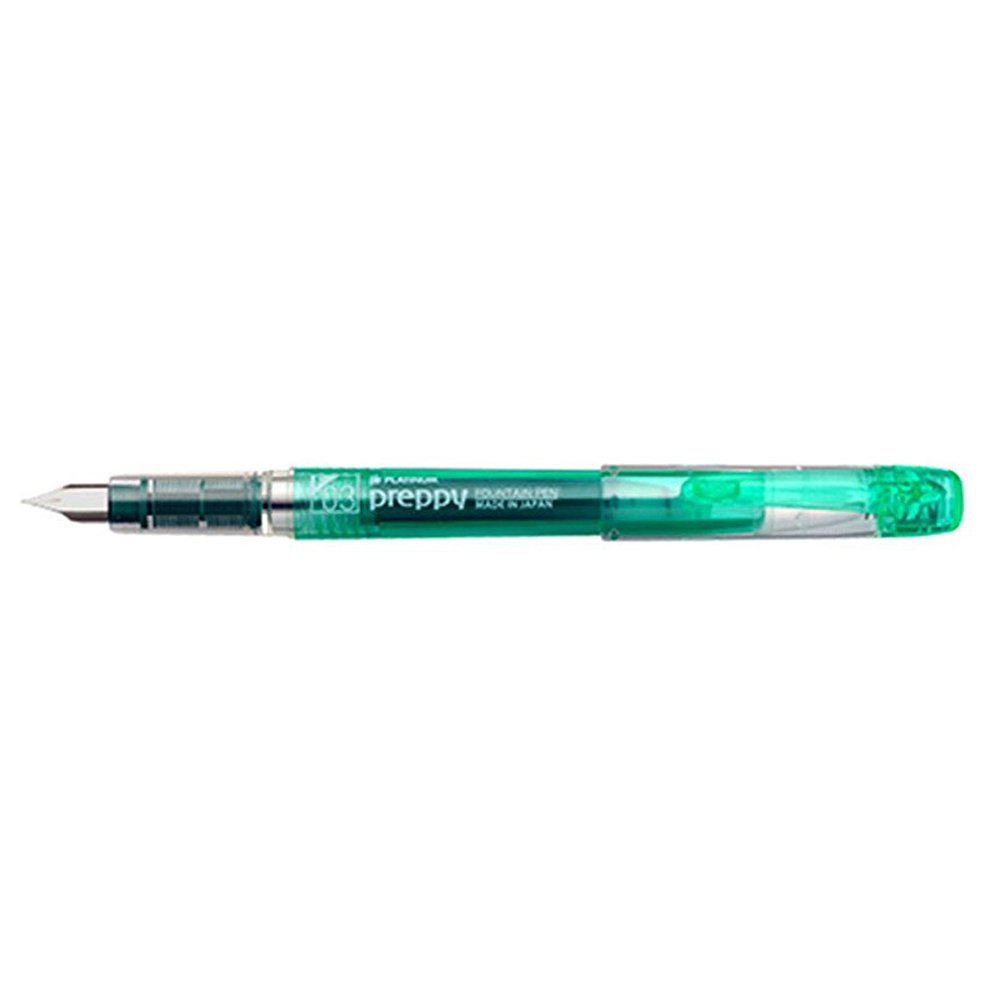 Platinum Preppy Green Caneta de Tinta Permanente
