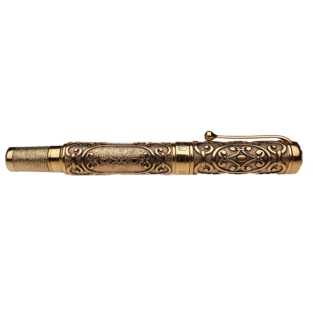Aurora Benvenuto Cellini Solid Gold LE Fountain Pen Pre-owned