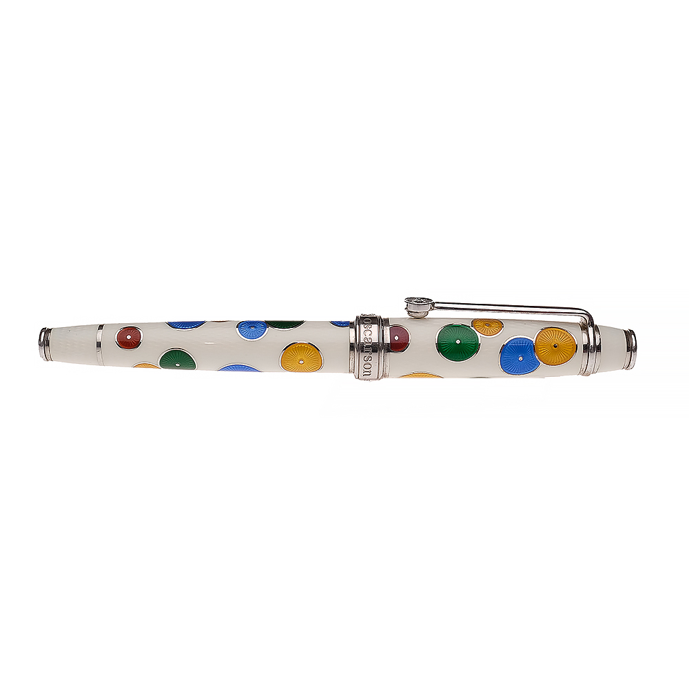 David Oscarson Pierot and Pierrette White LE Fountain Pen Pre-owned