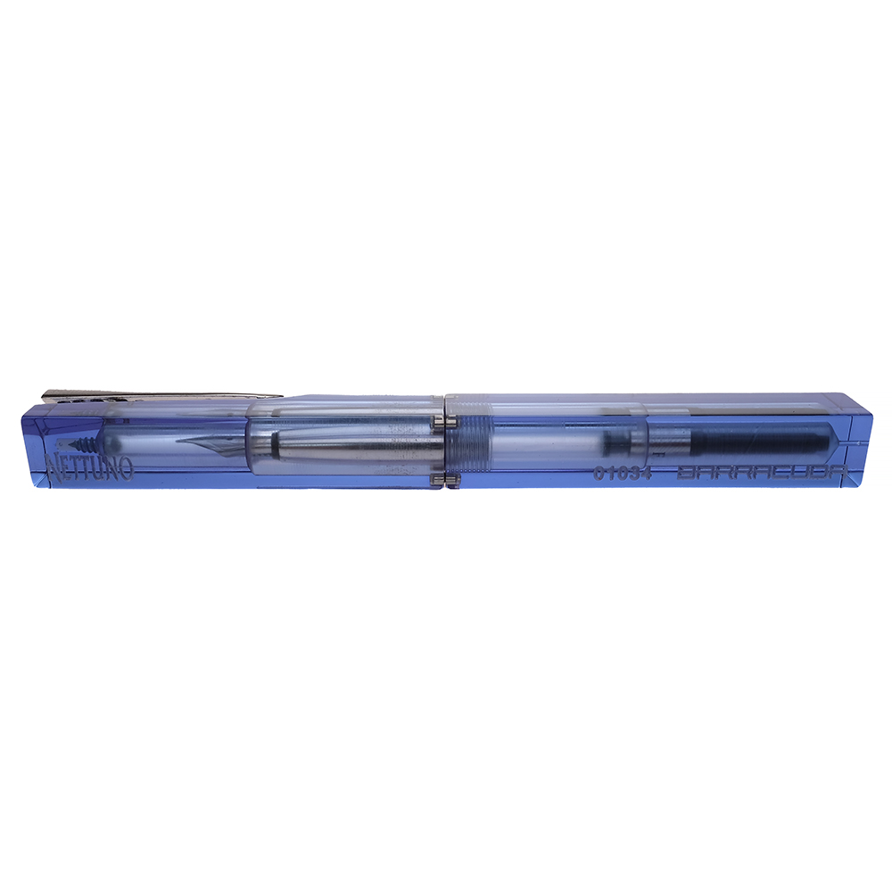 Nettuno Barracuda Fountain Pen “Blue Transparent” Pre-owned