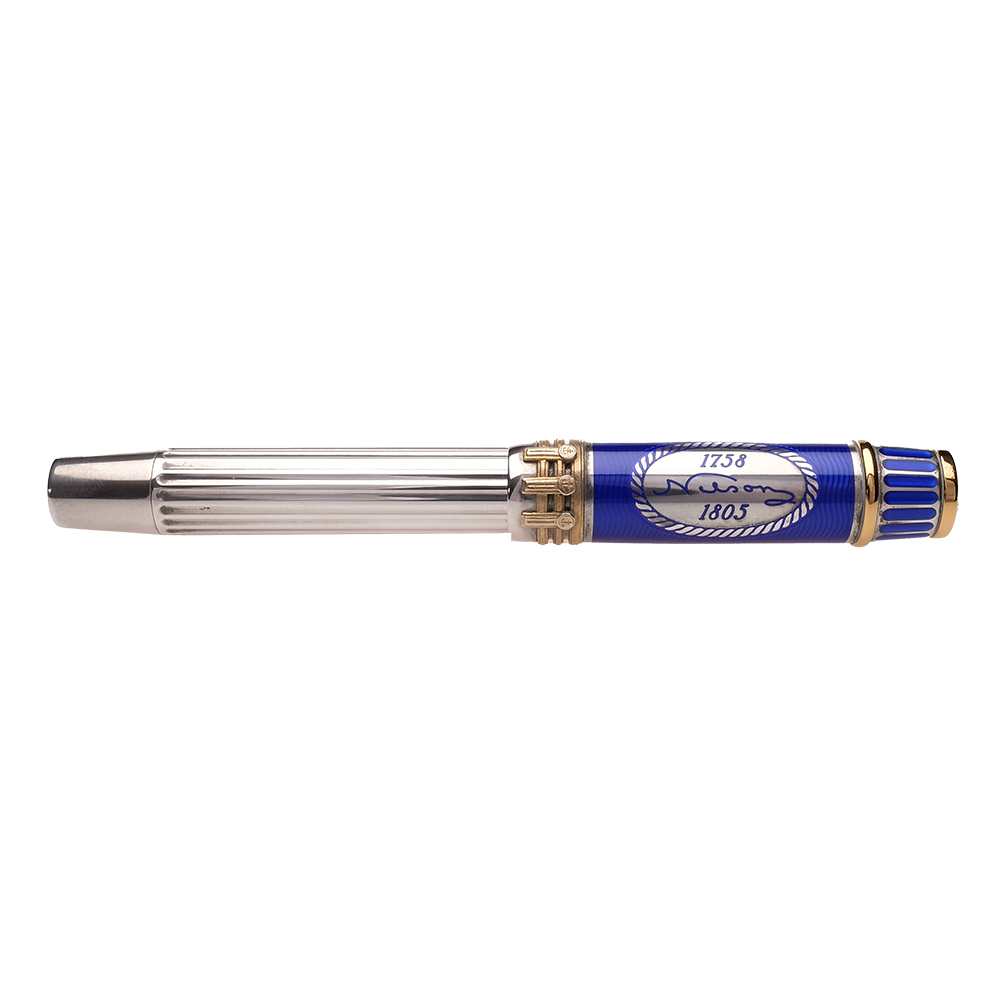 Onoto Horatio Nelson and Emma Hamilton Sterling Silver Fountain Pen Set Pre-owned